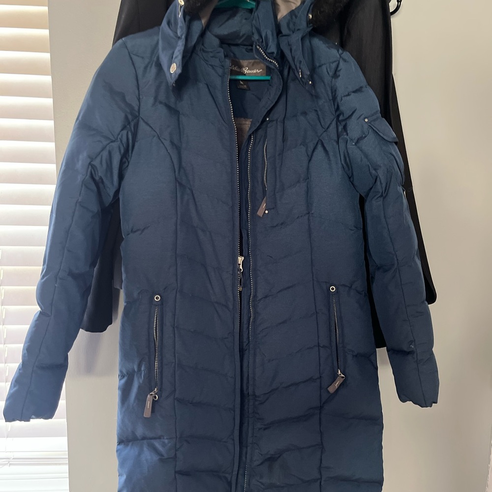 Eddie Bauer Blue Puffer Jacket